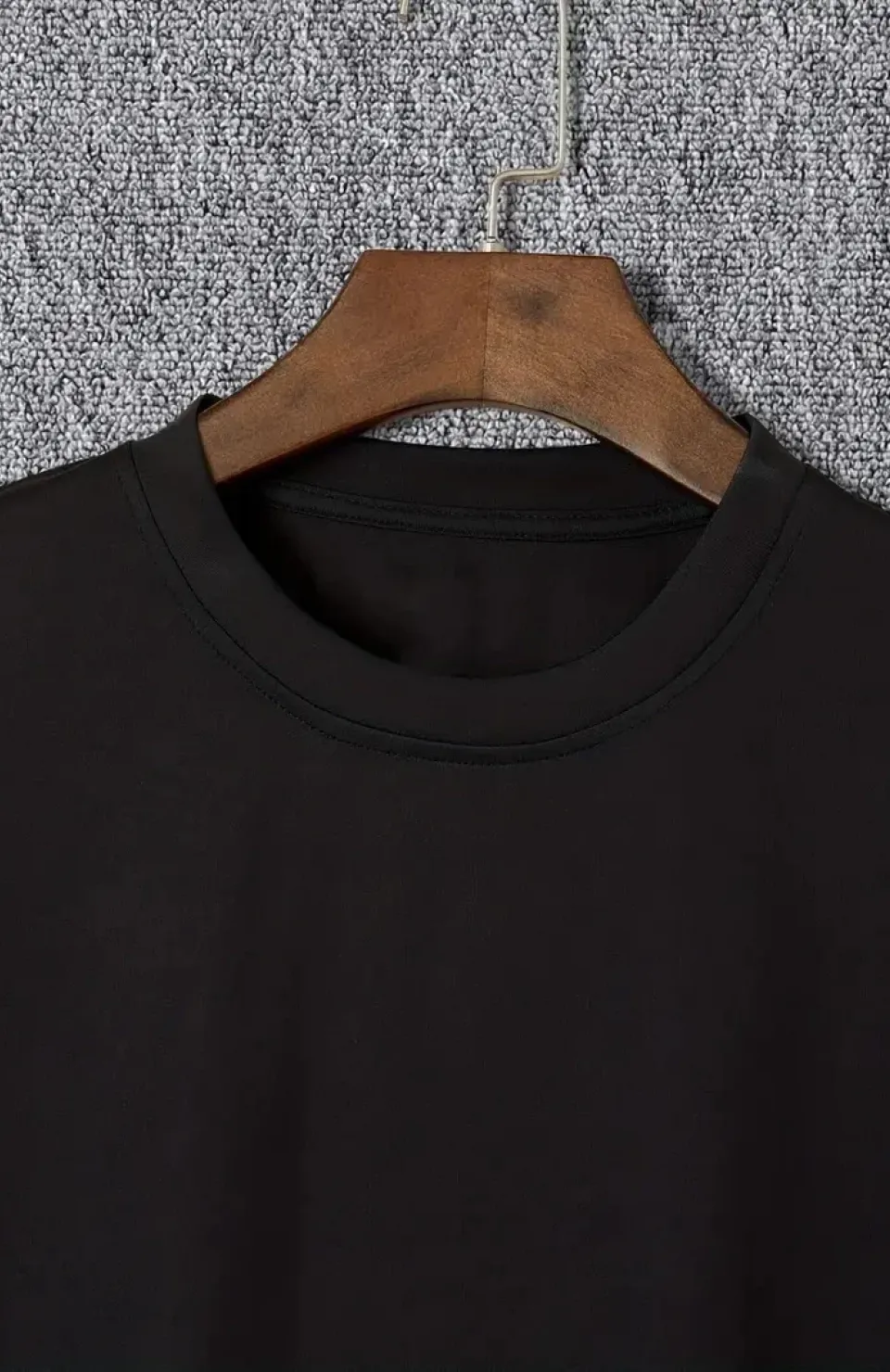 20/1 Penye Compack I TRIED TO WARN YOU. Baskılı Oversize Bisiklet Yaka T-shirt - Siyah