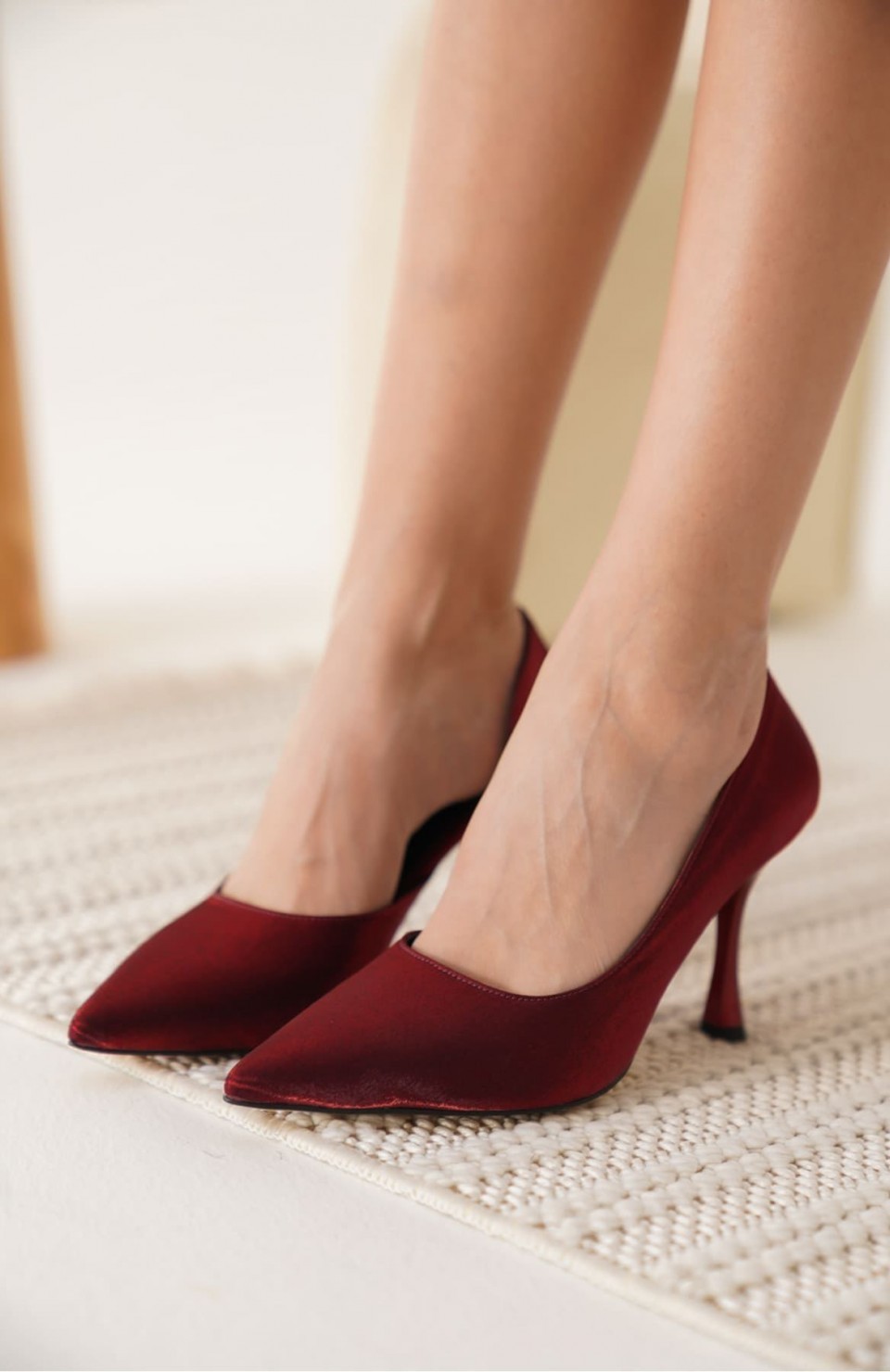 Kadın Kırmızı Topuklu Ayakkabı TR08MS45D Somersan Giyim | Kadın, Erkek ve Çocuk Moda
