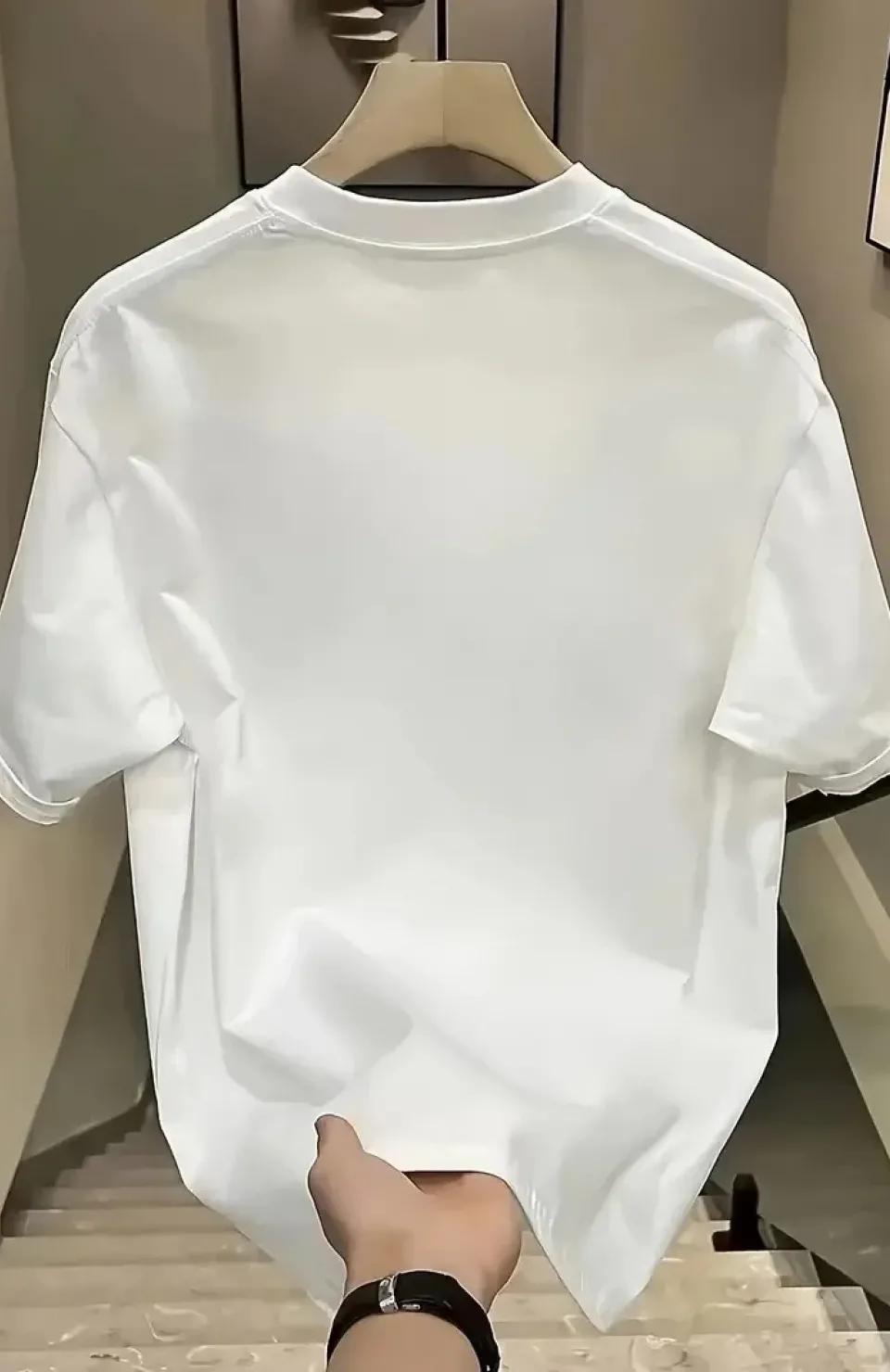 Day One Baskılı Oversize Bisiklet Yaka T-shirt - Beyaz