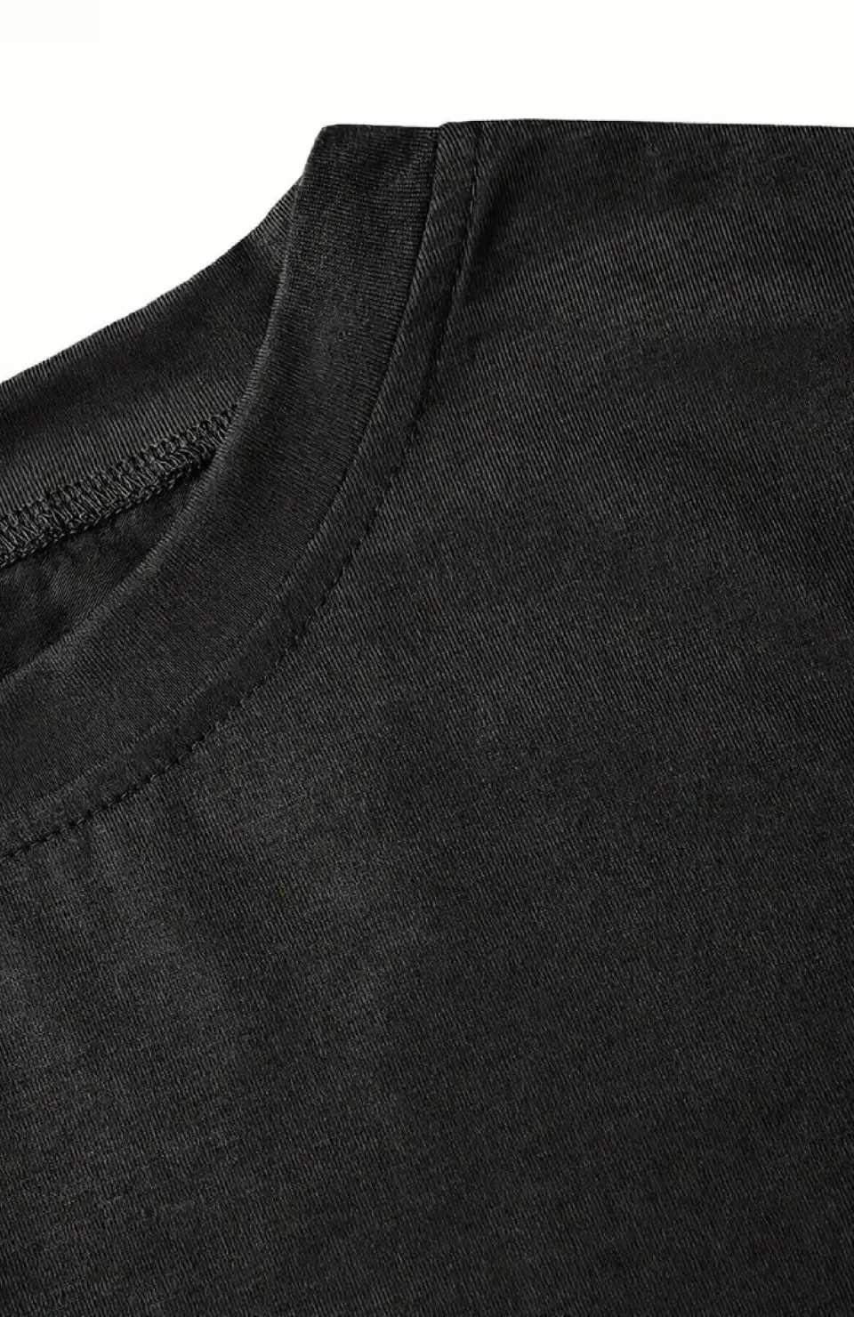 fiyonk Ön Arka baskılı siyah oversize unisex Kısa Kol t-shirt- Siyah