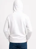 Erkek Üç İplik Kapüşonlu Kanguru Cepli SweatShirt hoodie - Beyaz