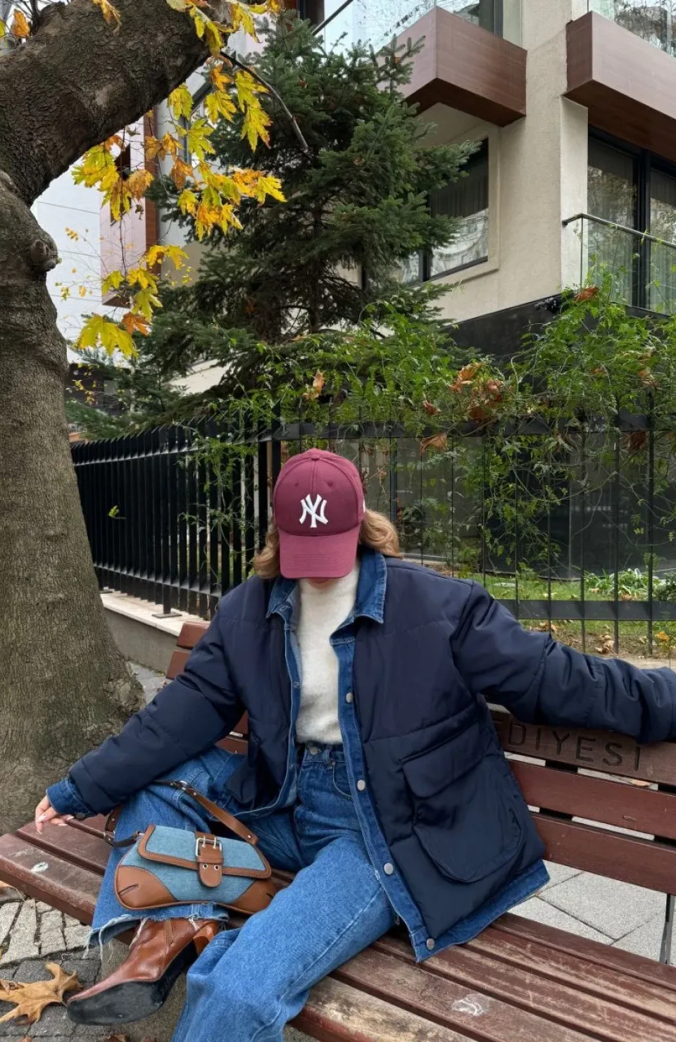 Jeans Detaylı Cıtcıtlı CEKET - Lacivert