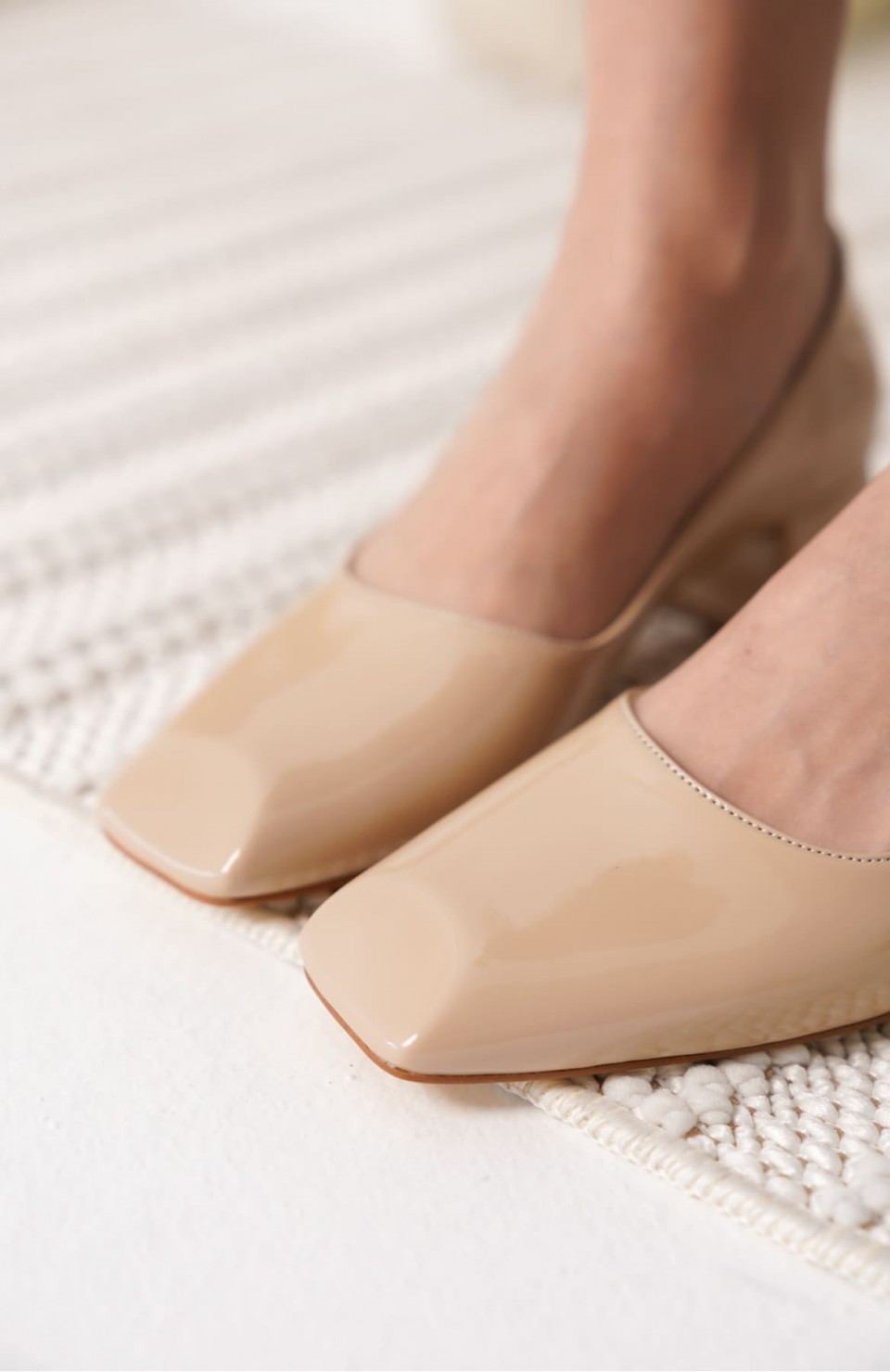 Nude Rugan Kadın Topuklu Ayakkabı TR18MS14B Somersan Giyim | Kadın, Erkek ve Çocuk Moda