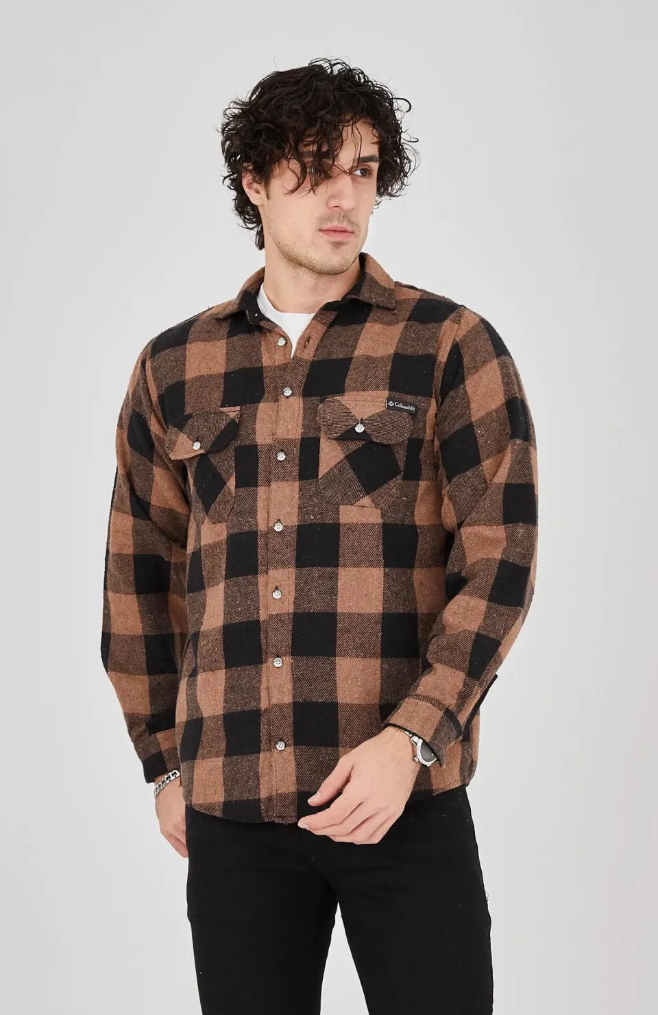 Erkek Oduncu Gömlek - Kahverengi Somersan Giyim | Kadın, Erkek ve Çocuk Moda