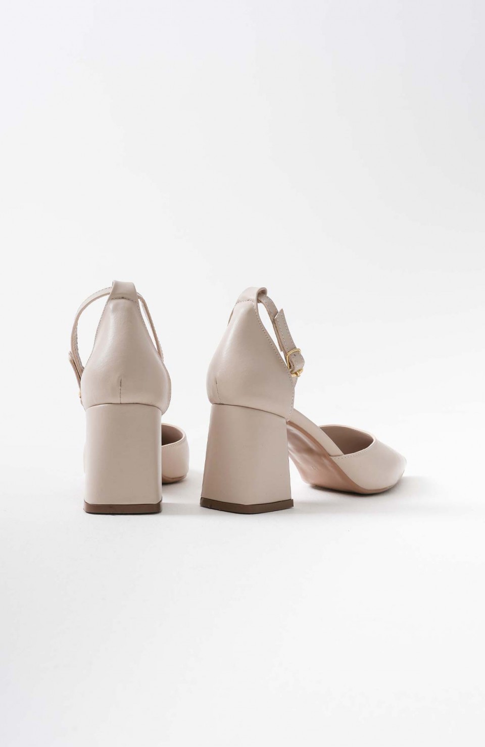 Bej Cilt Kadın Topuklu Ayakkabı TR08MS11G Somersan Giyim | Kadın, Erkek ve Çocuk Moda