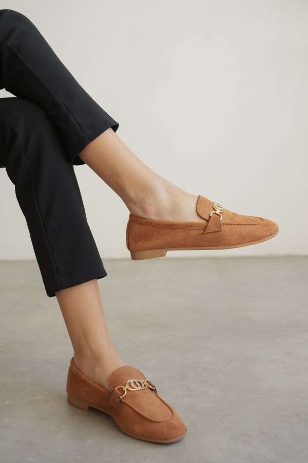 Kadın Süet Taba Günlük Ayakkabı TR27MS01C