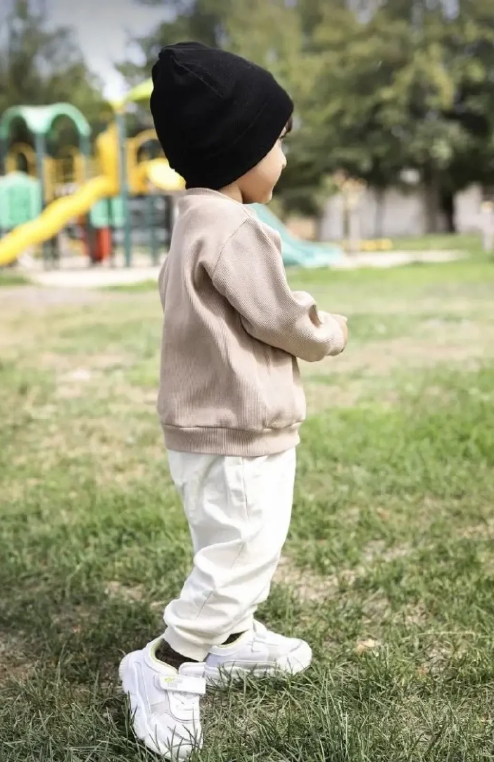 Çocuk Dokuma Triko Bere - Siyah Somersan Giyim | Kadın, Erkek ve Çocuk Moda