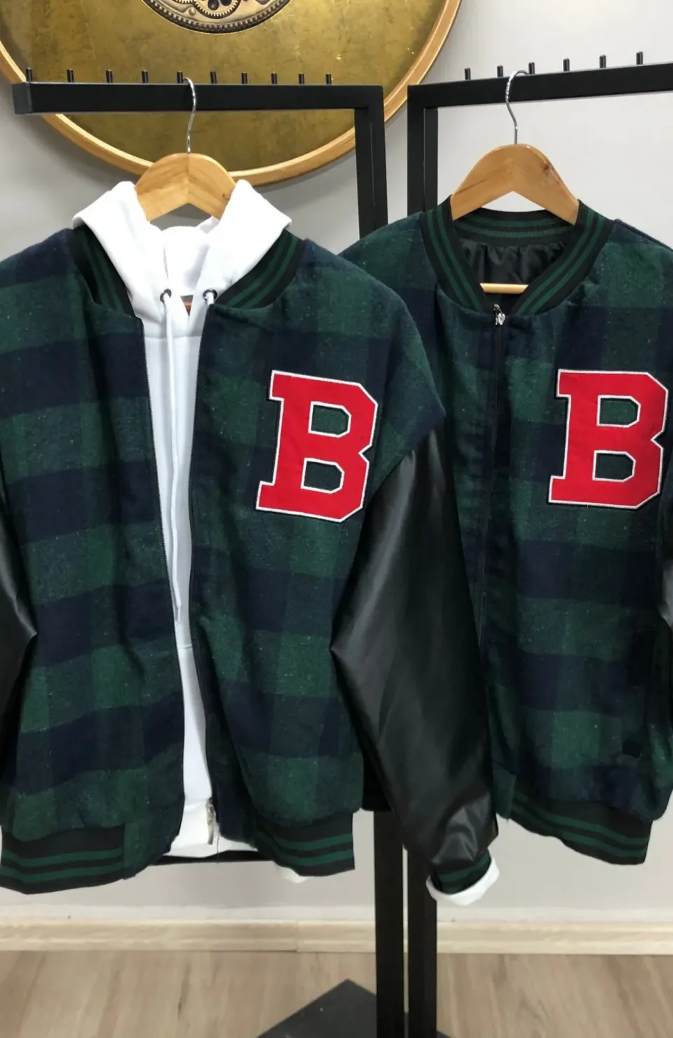 Erkek Pötikare Desen Nakışlı Kolej Ceket - Haki Somersan Giyim | Kadın, Erkek ve Çocuk Moda