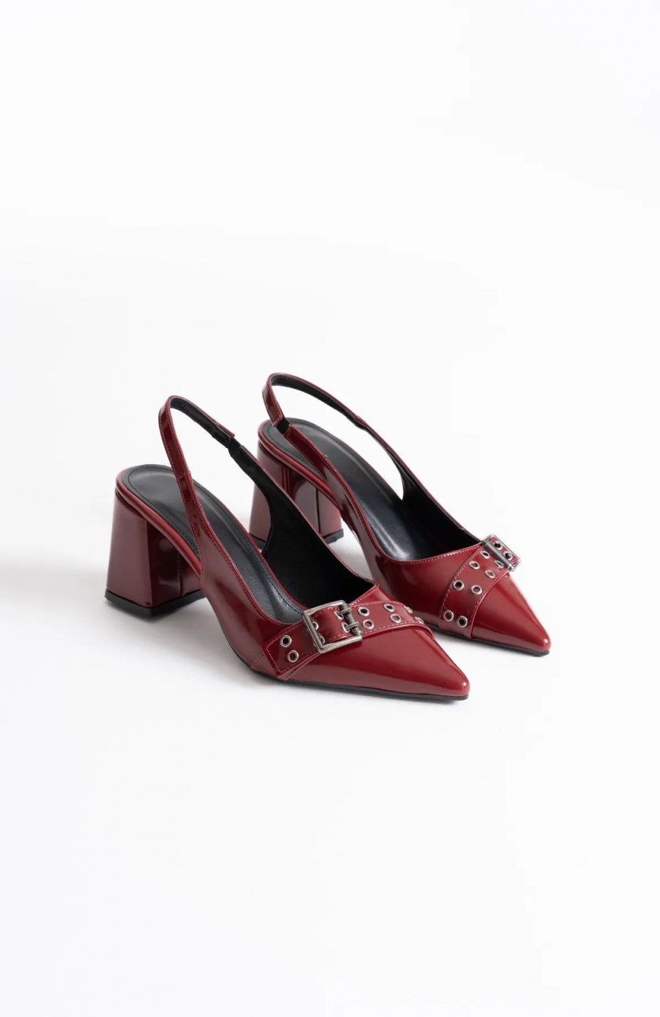 Bordo Rugan Kadın Topuklu Ayakkabı TR08MS07C Somersan Giyim | Kadın, Erkek ve Çocuk Moda