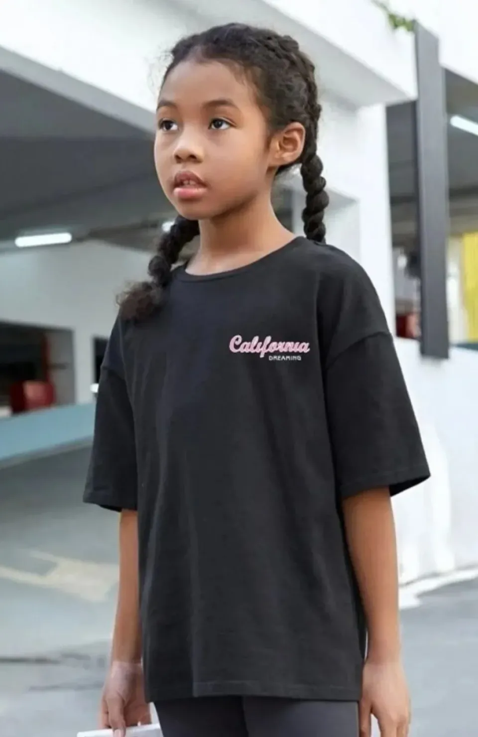 Çocuk Unisex Baskılı T-Shirt - Siyah