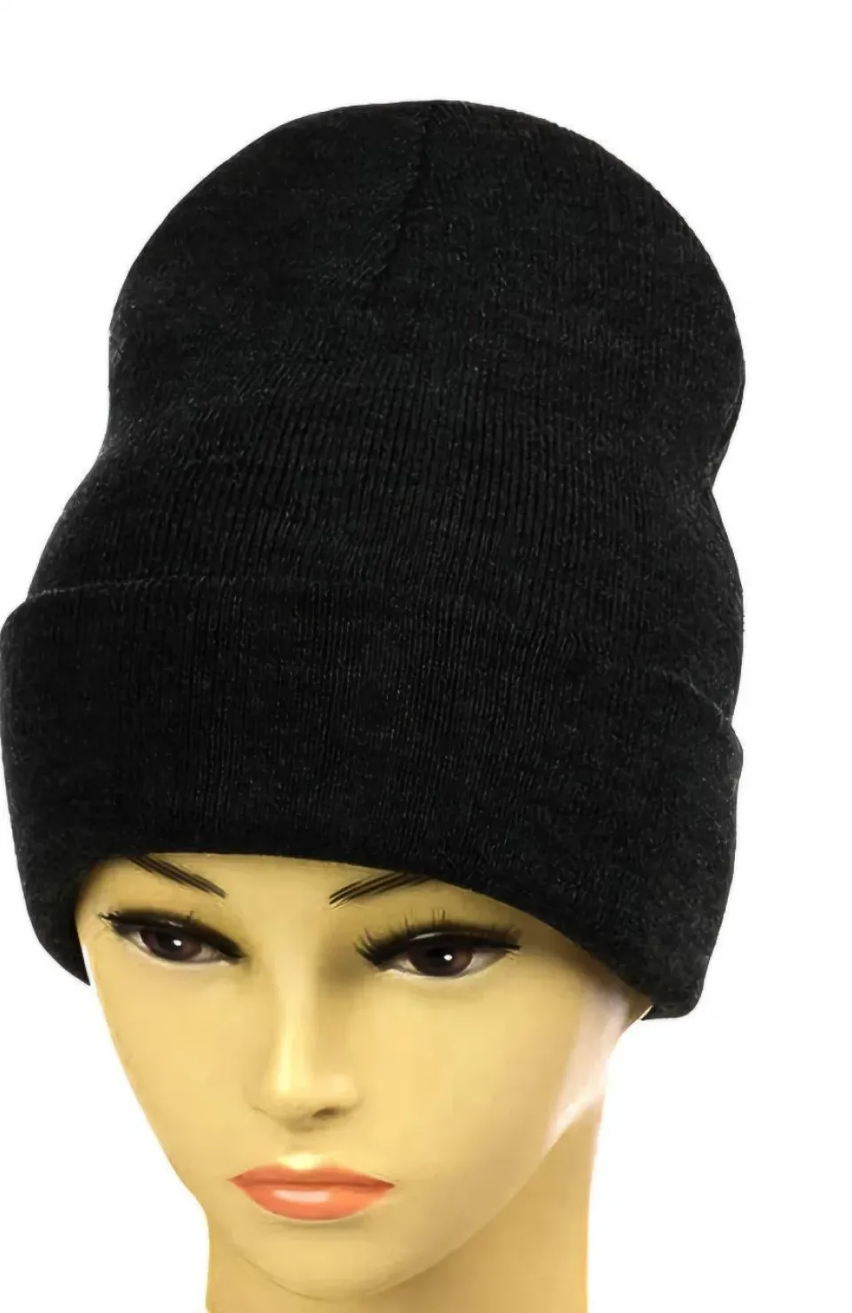 Kışlık Tam Kalıp Çocuk Triko Bere - Siyah