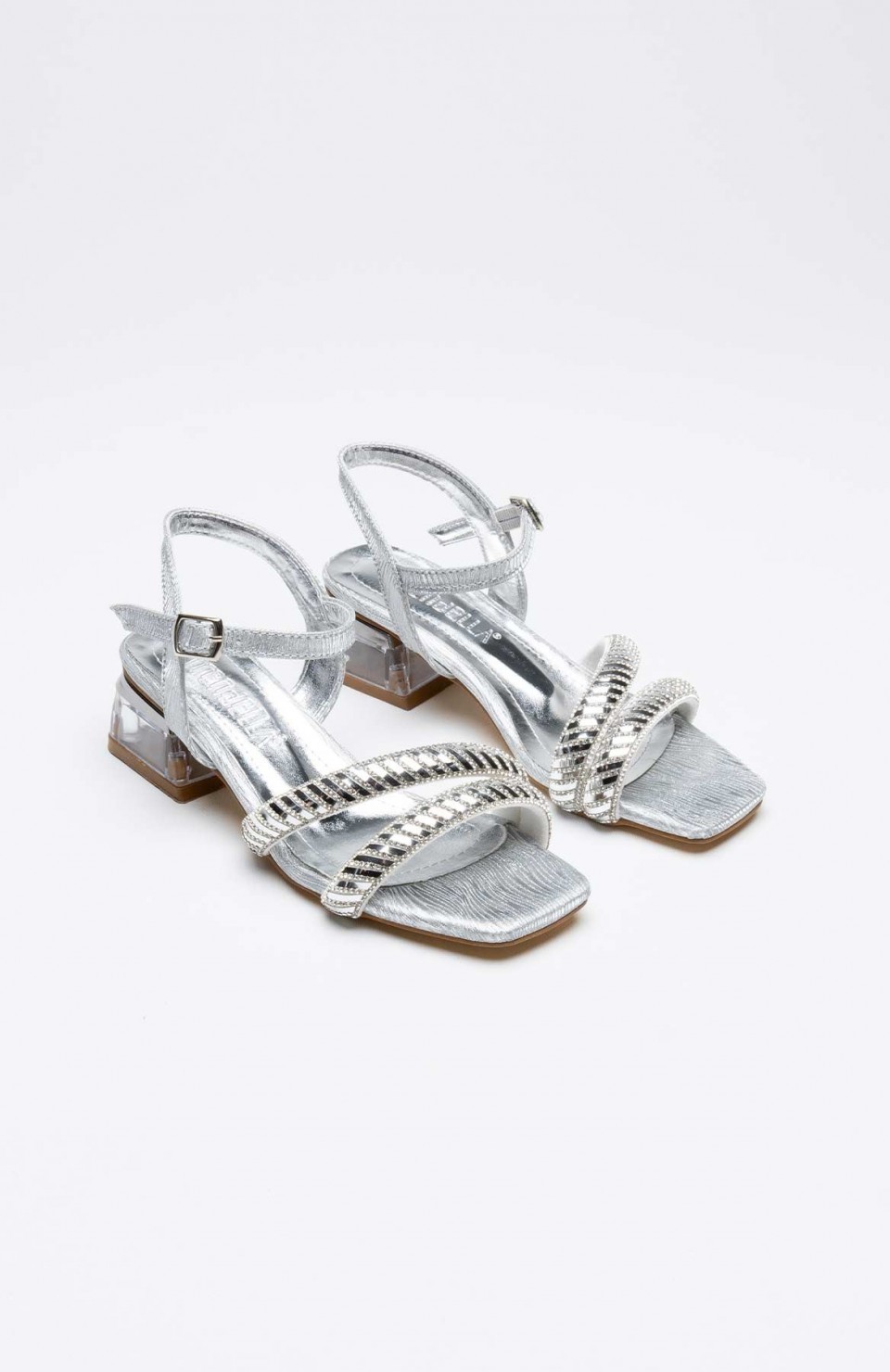 Gümüş Taşlı Kadın Topuklu Sandalet TR25MY04B Somersan Giyim | Kadın, Erkek ve Çocuk Moda