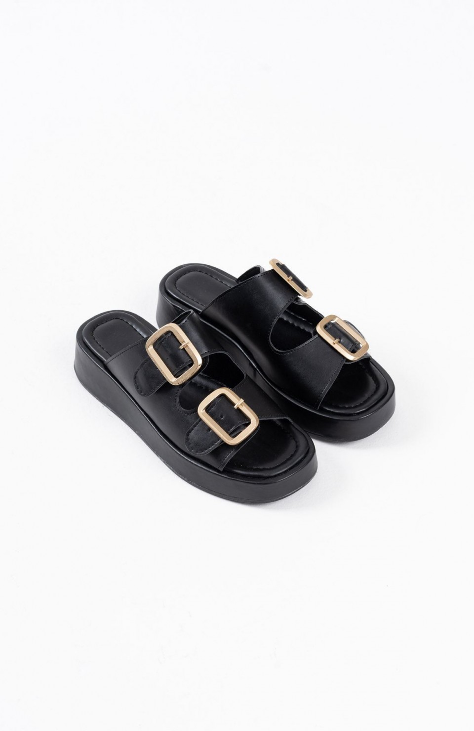 Siyah Cilt Tokalı Terlik TR17MY01A Somersan Giyim | Kadın, Erkek ve Çocuk Moda