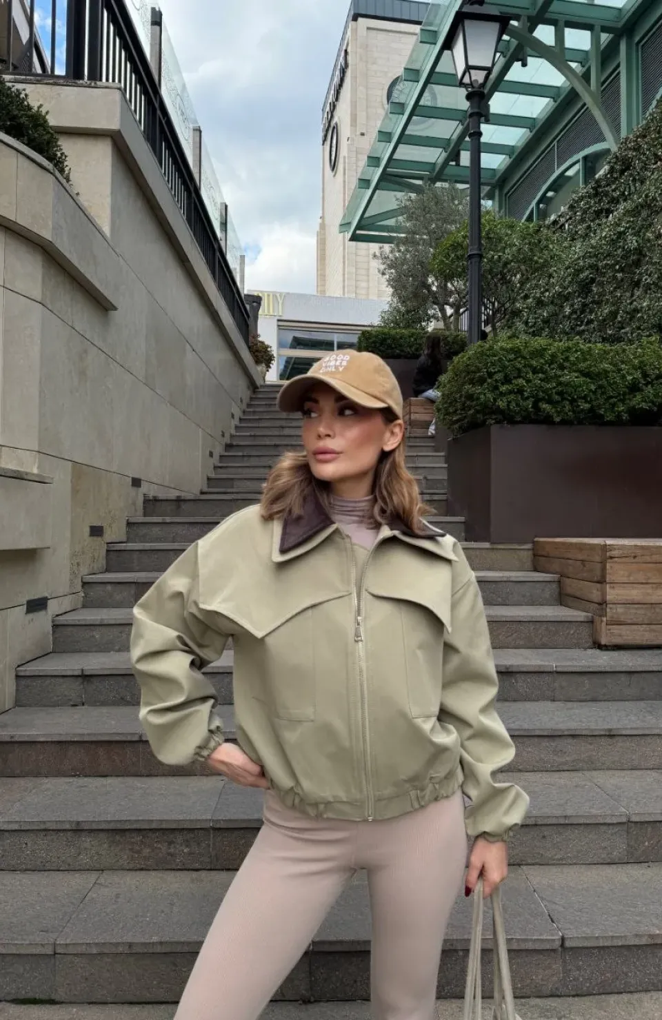 Çift Yakalı Ceket Mont - Yeşil Somersan Giyim | Kadın, Erkek ve Çocuk Moda