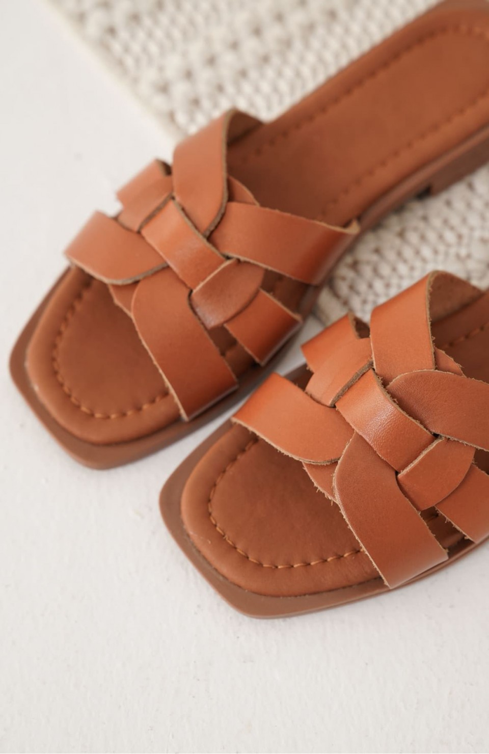 Taba Hakiki Deri Terlik TR31MY66D Somersan Giyim | Kadın, Erkek ve Çocuk Moda