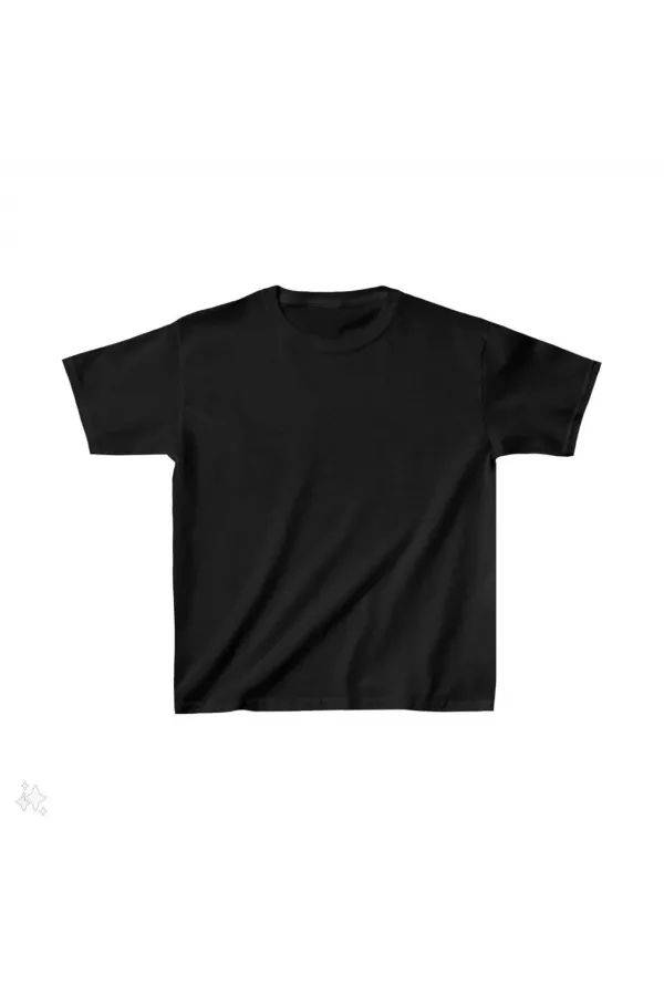 Çocuk Unisex Basic T-Shirt - Siyah