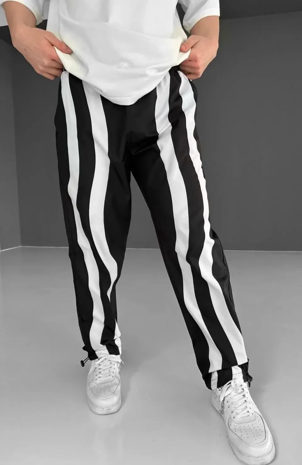 Paraşüt Kumaş Eşofman - Siyah