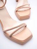 Kadın Nude Topuklu Sandalet TR12MY01C Somersan Giyim | Kadın, Erkek ve Çocuk Moda