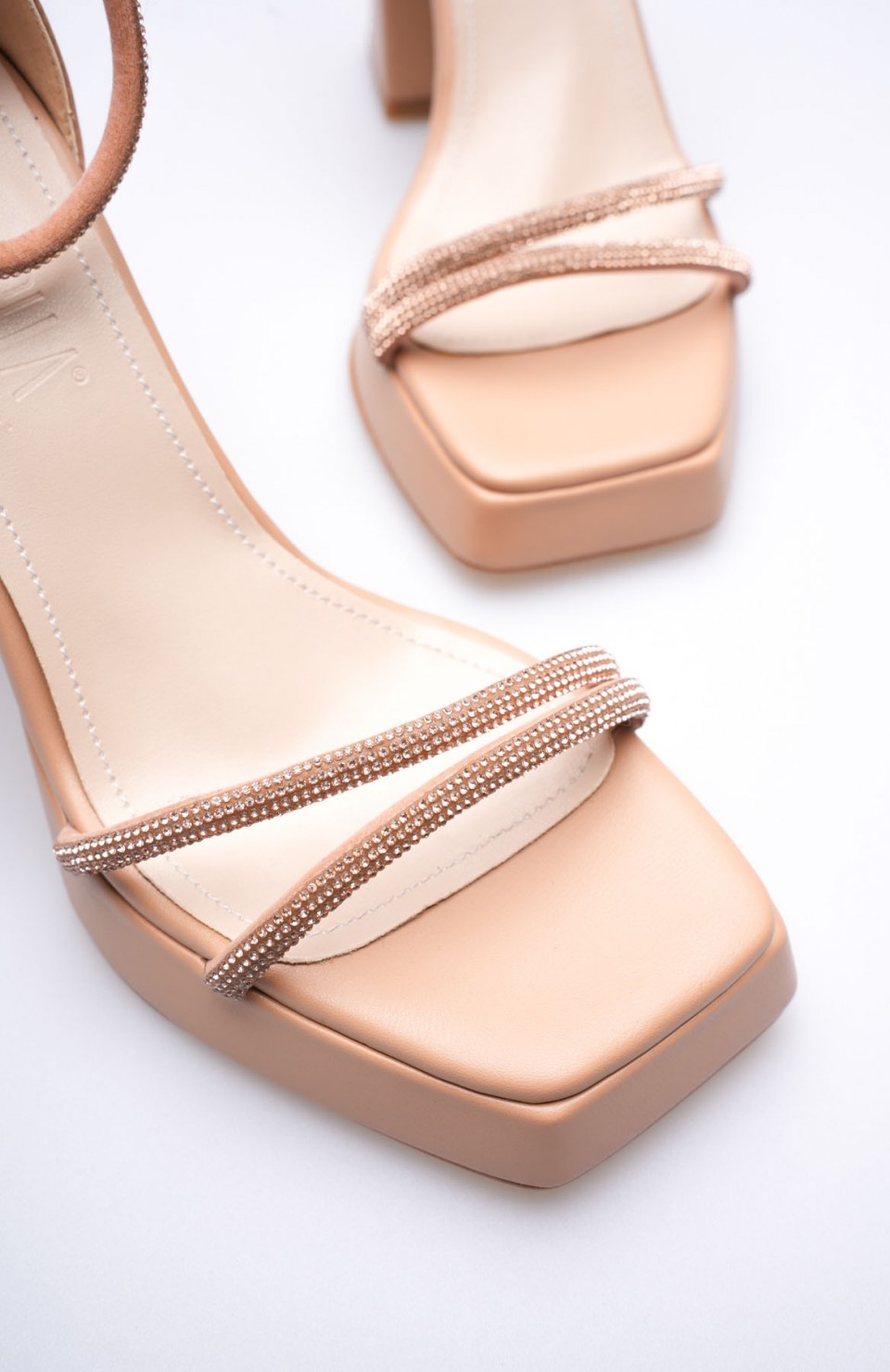 Kadın Nude Topuklu Sandalet TR12MY01C Somersan Giyim | Kadın, Erkek ve Çocuk Moda