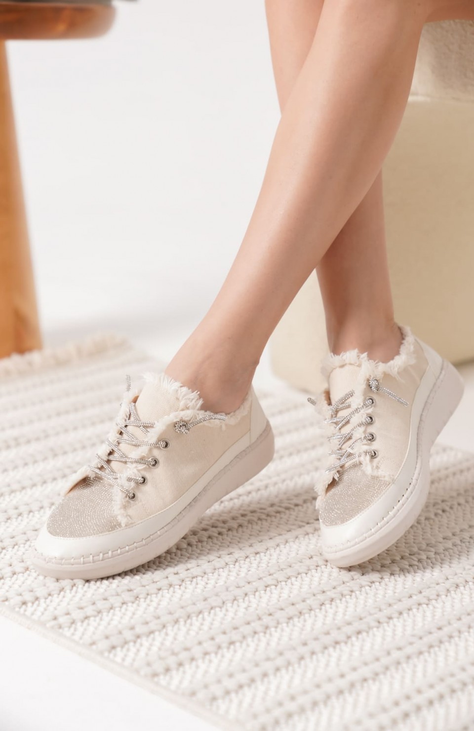 Bej Kadın Günlük Ayakkabı TR19MS01B Somersan Giyim | Kadın, Erkek ve Çocuk Moda