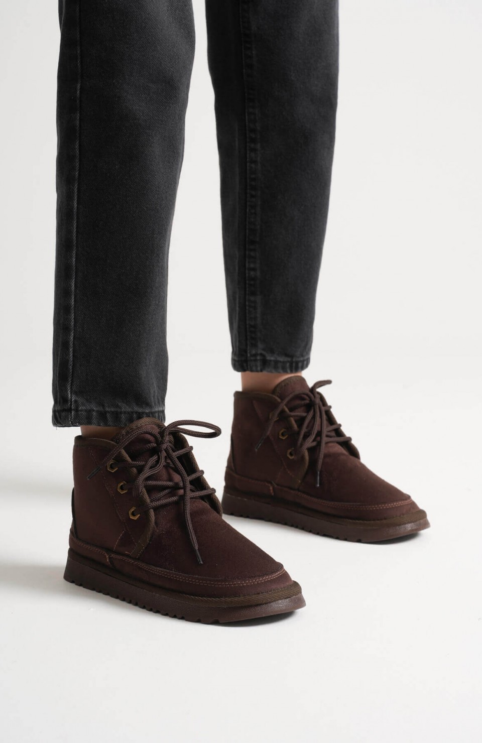 Kadın Kışlık Acı Kahve İçi Kürklü Bot TR04MK01D Somersan Giyim | Kadın, Erkek ve Çocuk Moda