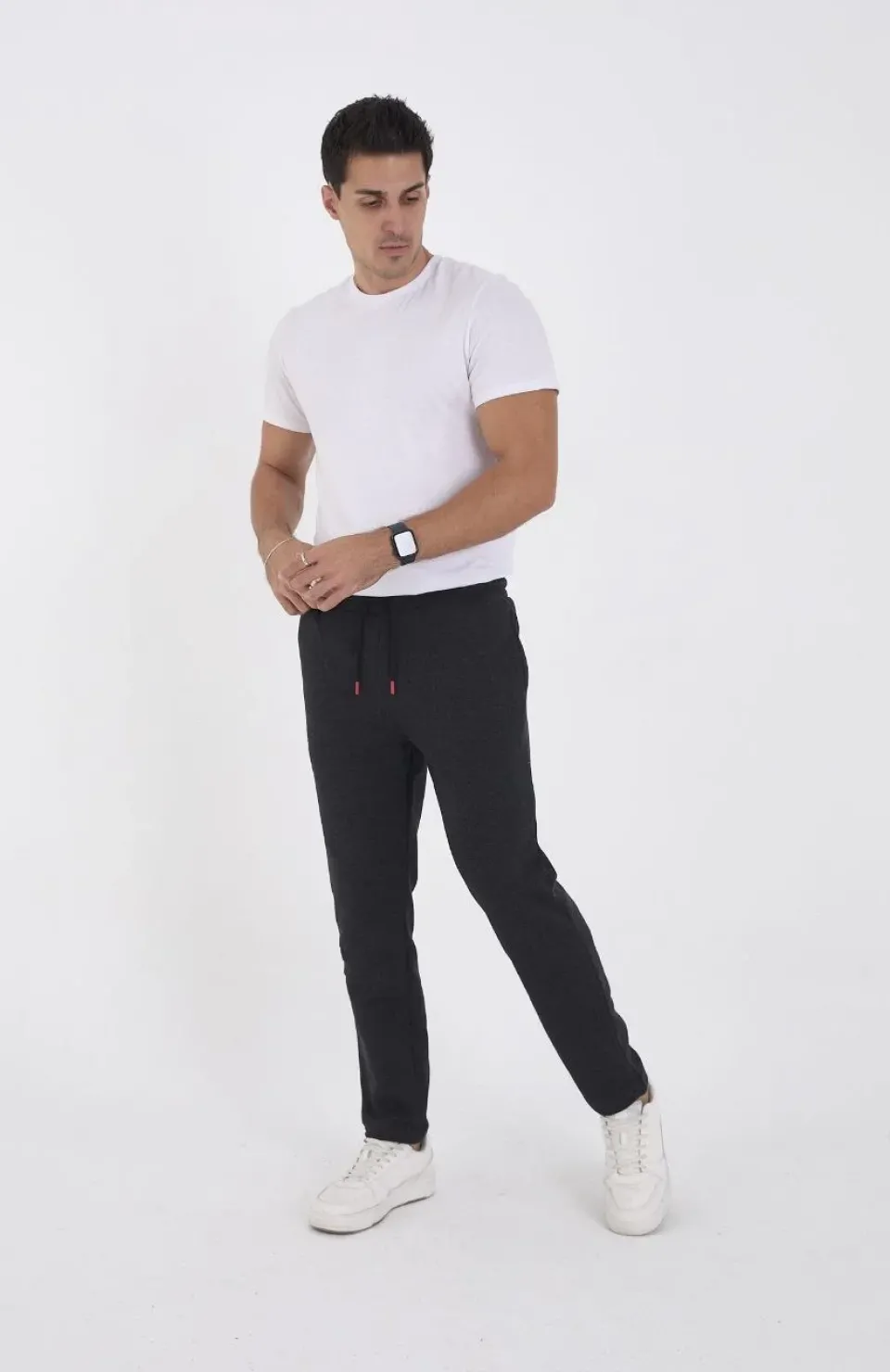 Unisex Üç İplik Basic Eşofman Pantolon - Antrasit Somersan Giyim | Kadın, Erkek ve Çocuk Moda