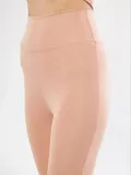 Dalgıç Yüksel Bel İspanyol Paça Tayt - Bej