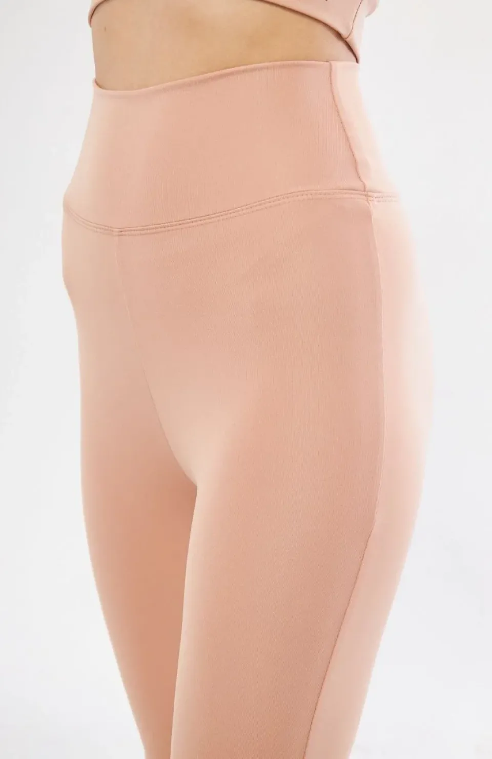 Dalgıç Yüksel Bel İspanyol Paça Tayt - Bej