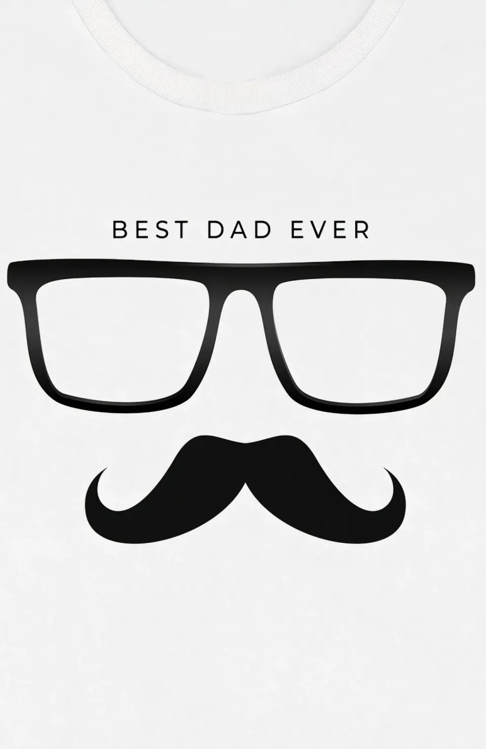 Babalar Günü Baskılı T-shirt - Beyaz