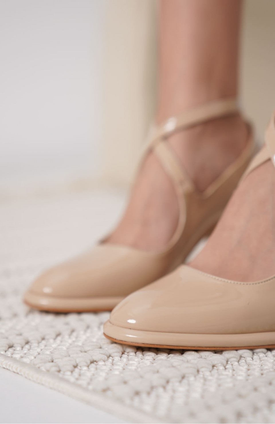 Nude Rugan Kadın Topuklu Ayakkabı TR18MS09B Somersan Giyim | Kadın, Erkek ve Çocuk Moda