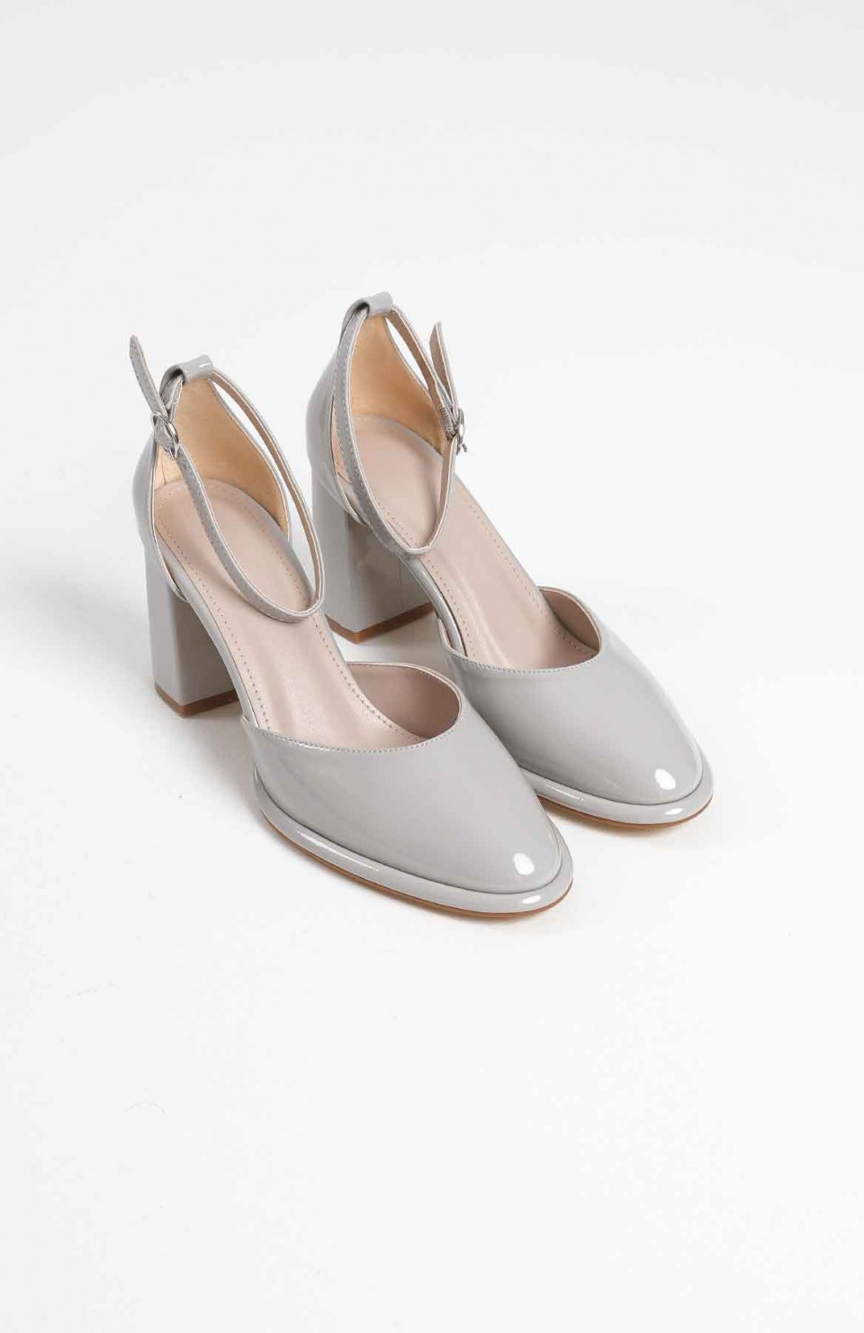Gri Rugan Kadın Topuklu Ayakkabı TR18MS04D Somersan Giyim | Kadın, Erkek ve Çocuk Moda