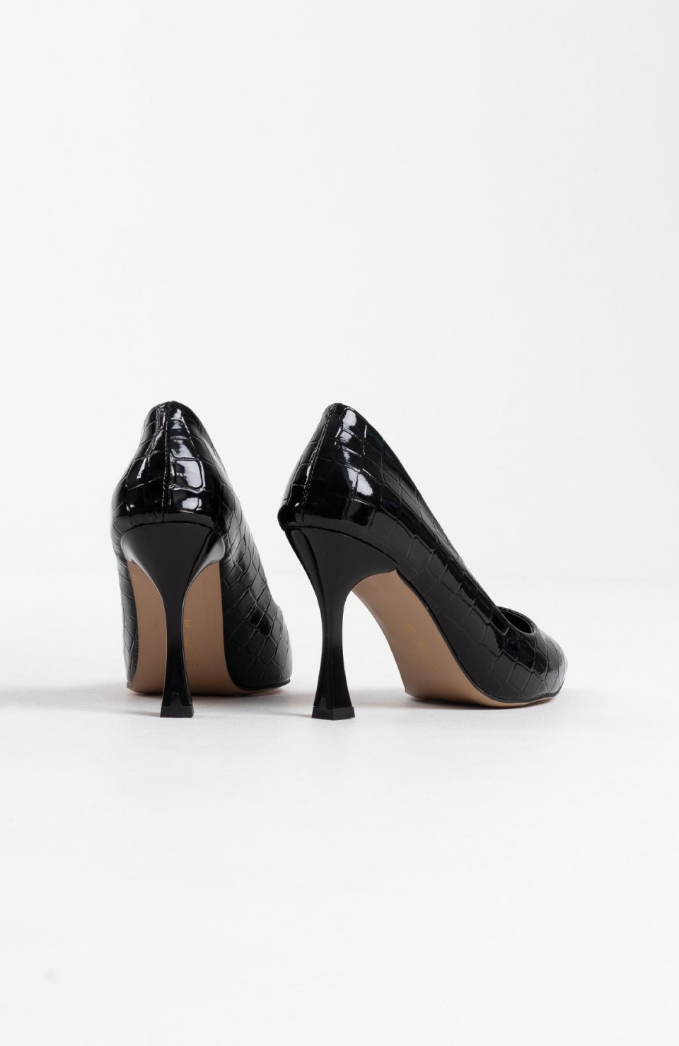 Kadın Siyah Kroko Rugan Stiletto TR08MS10A Somersan Giyim | Kadın, Erkek ve Çocuk Moda