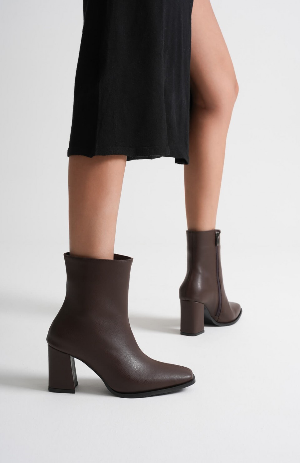 Kadın Acı Kahve Topuklu Bot TR08MK02C Somersan Giyim | Kadın, Erkek ve Çocuk Moda