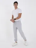 Unisex Kışlık Üç İplik Lastikli Eşofman Pantolon - Gri
