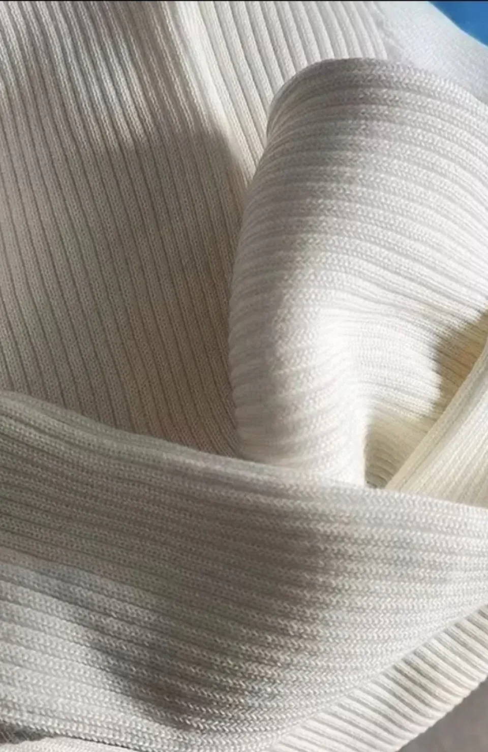 Kadın Boğazlı Uzun Fitilli Triko Dokuma Elbise - Beyaz Somersan Giyim | Kadın, Erkek ve Çocuk Moda