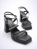 Kadın Siyah Topuklu Sandalet TR12MY02A Somersan Giyim | Kadın, Erkek ve Çocuk Moda