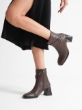 Kadın Acı Kahve Topuklu Bot TR08MK25C Somersan Giyim | Kadın, Erkek ve Çocuk Moda