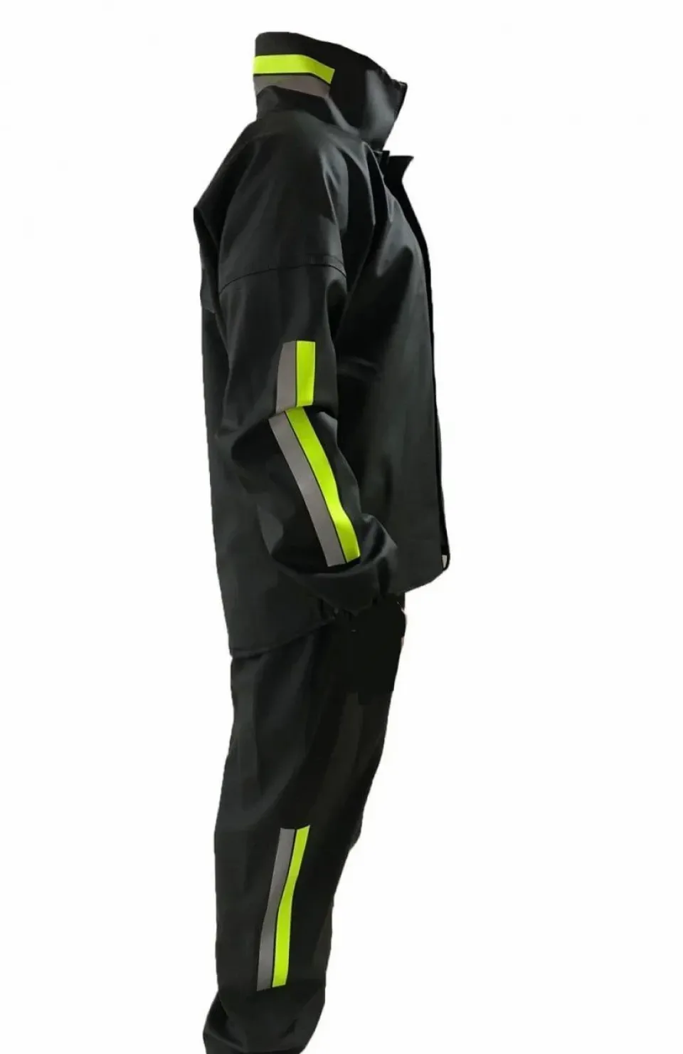 Motorcu Kurye Su Geçirmez Yağmurluk Takım - Siyah