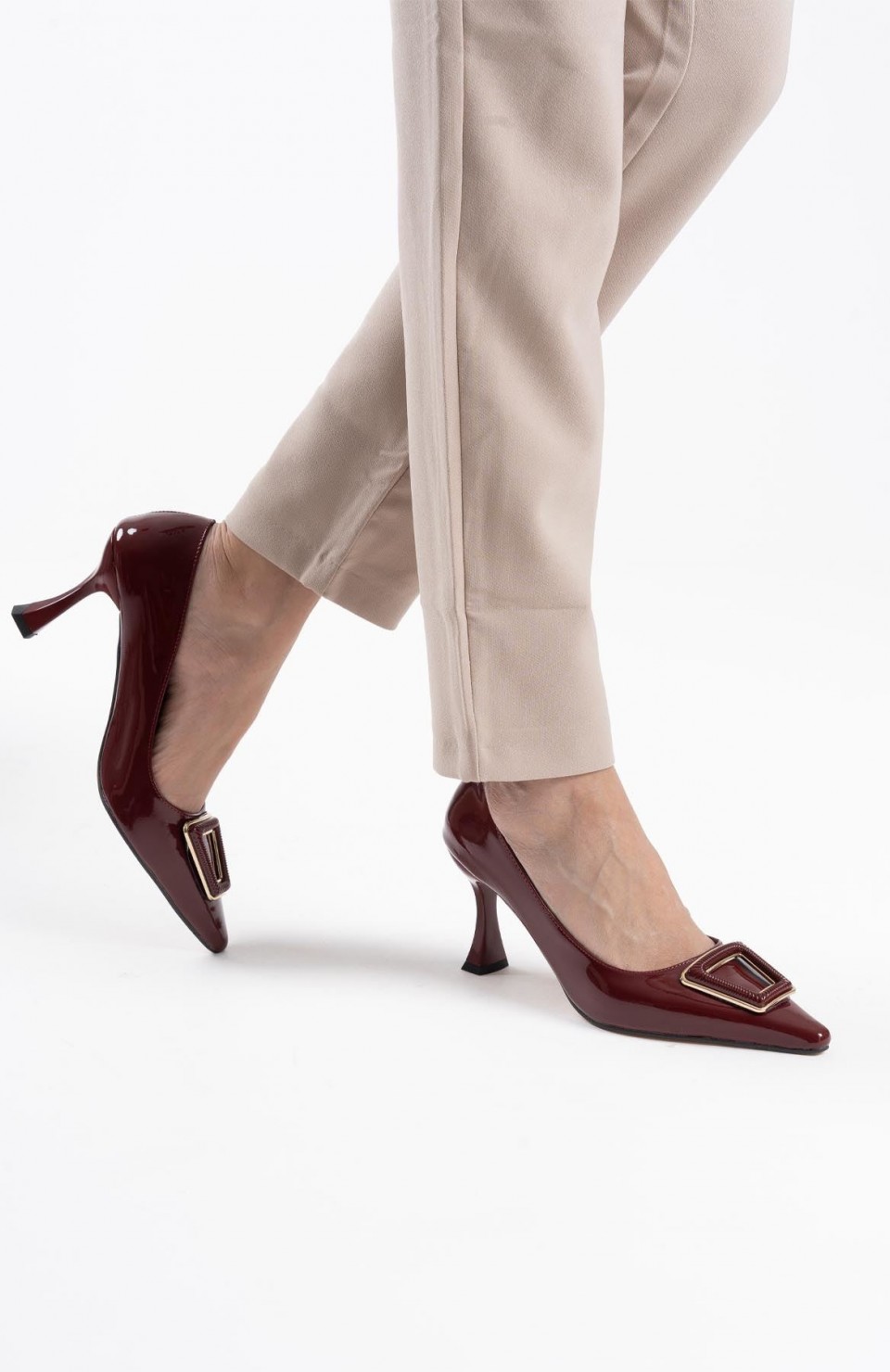 Kadın Bordo Rugan Ayakkabı TR08MS09C Somersan Giyim | Kadın, Erkek ve Çocuk Moda