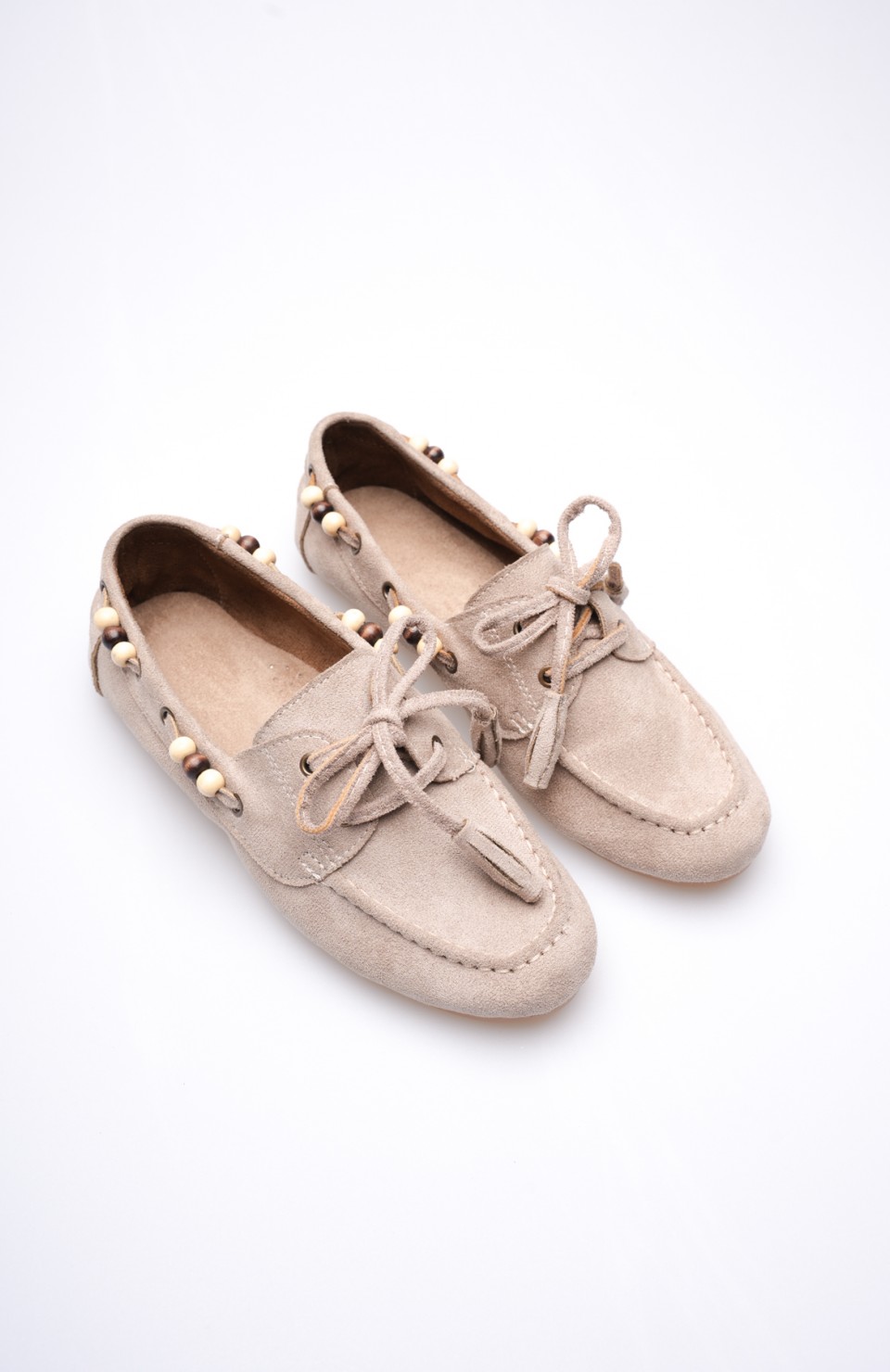 Kadın Vizon Boncuklu Günlük Süet Ayakkabı TR27MS07D Somersan Giyim | Kadın, Erkek ve Çocuk Moda