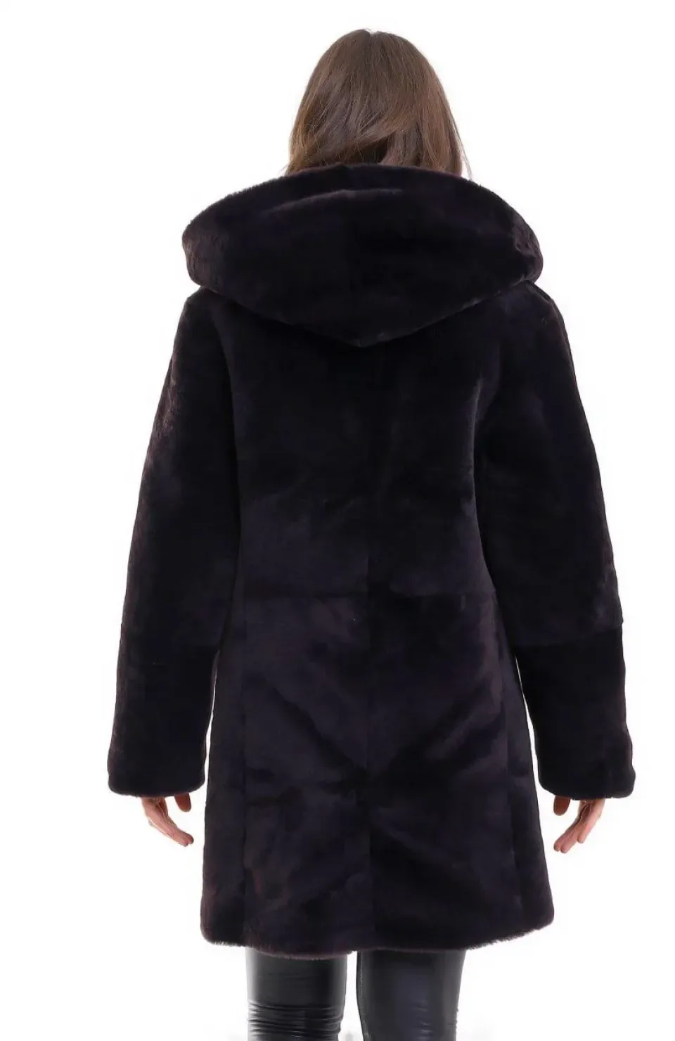 Kadın Reks Kapüşonlu - Kahverengi