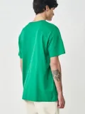 Erkek 24/1 Düz A Kalite Oversize T-shirt - Yeşil