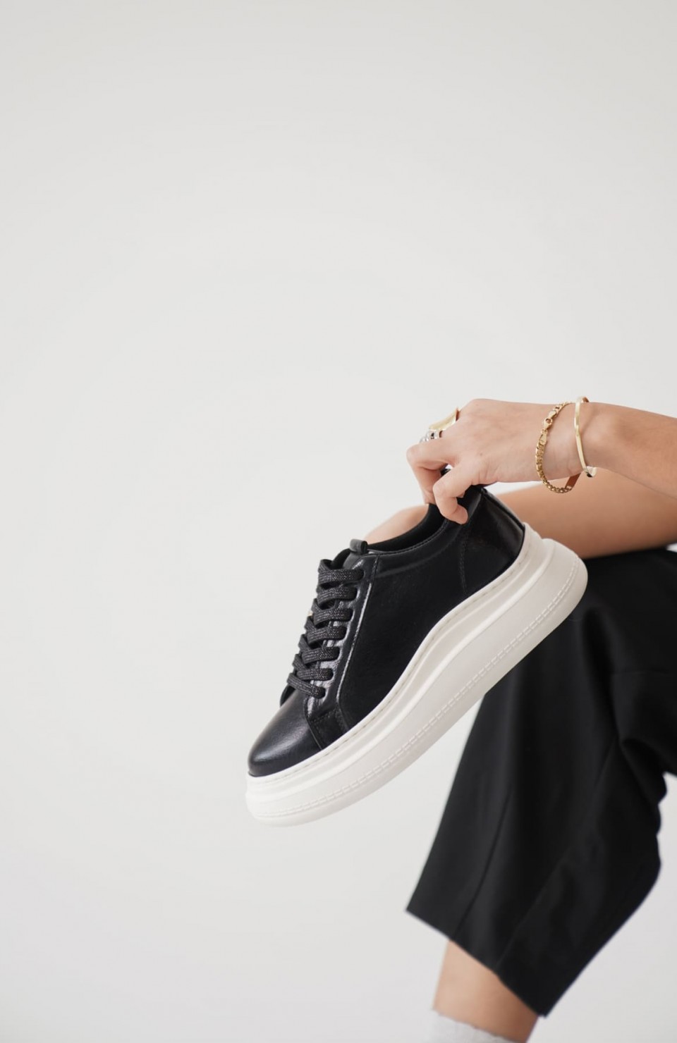 Kadın Siyah Sneaker TR01MS05A Somersan Giyim | Kadın, Erkek ve Çocuk Moda