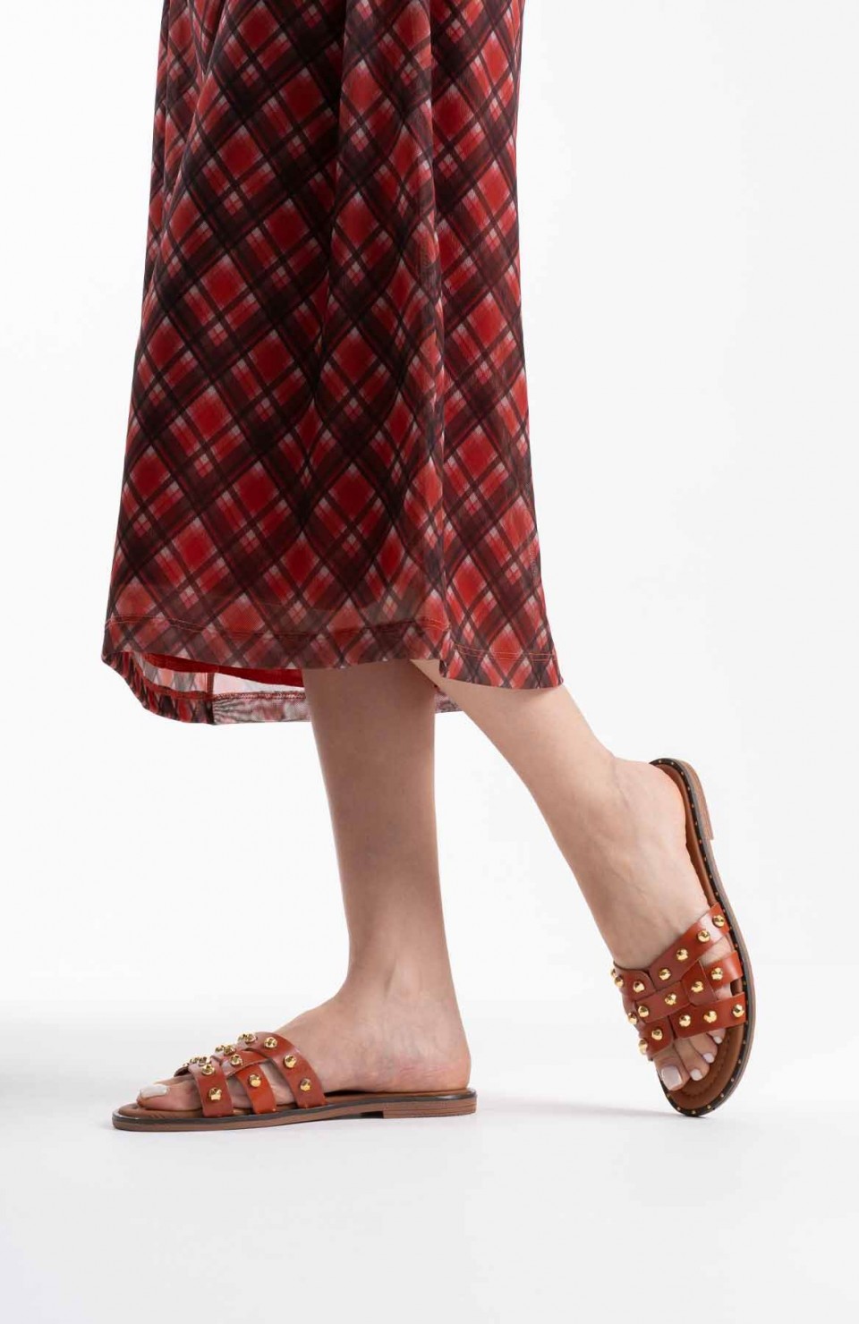 Kiremit Hakiki Deri Terlik TR31MY68G Somersan Giyim | Kadın, Erkek ve Çocuk Moda