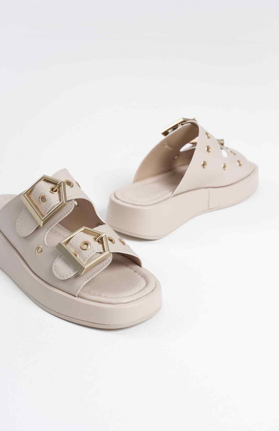 Kadın Bej Cilt Terlik TR17MY04C Somersan Giyim | Kadın, Erkek ve Çocuk Moda