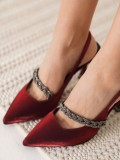 Kırmızı Kadın Topuklu Ayakkabı TR08MS36D Somersan Giyim | Kadın, Erkek ve Çocuk Moda