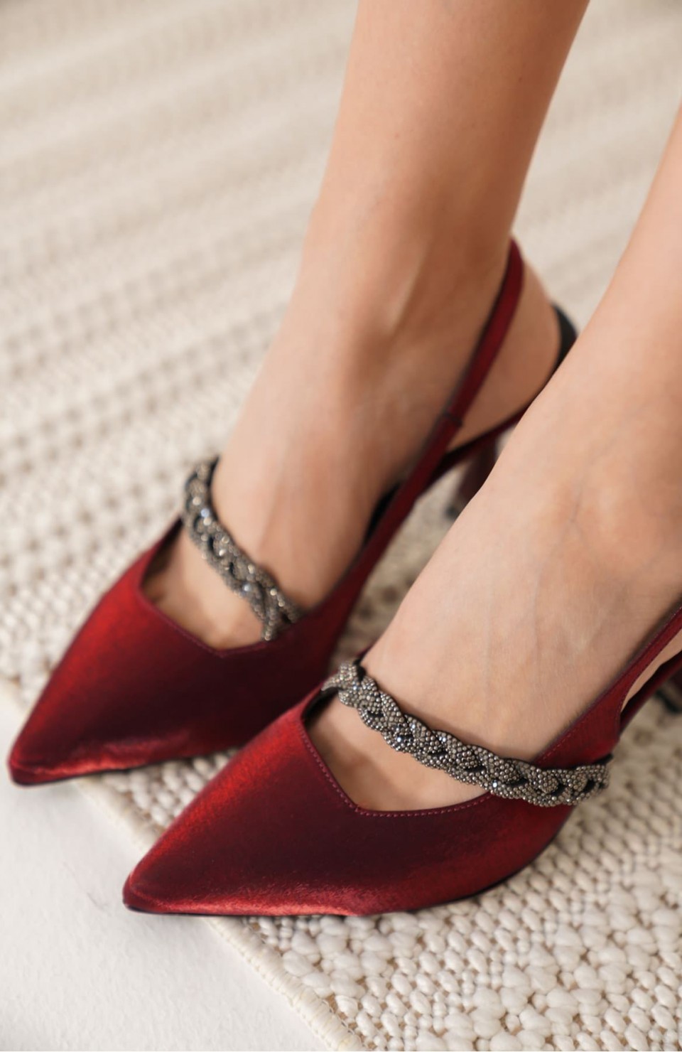 Kırmızı Kadın Topuklu Ayakkabı TR08MS36D Somersan Giyim | Kadın, Erkek ve Çocuk Moda