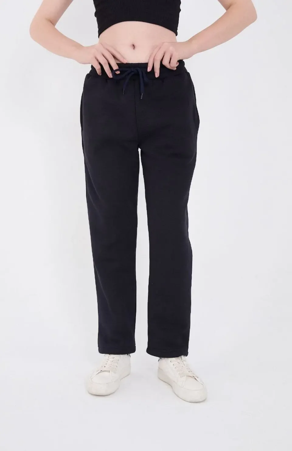 Unisex Üç İplik Basic Eşofman Pantolon - Lacivert