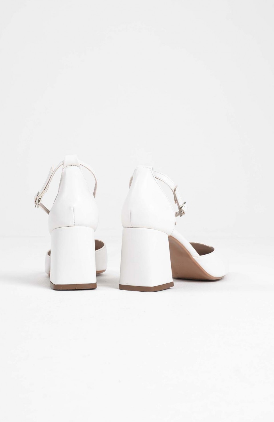 Beyaz Cilt Kadın Topuklu Ayakkabı TR08MS11E Somersan Giyim | Kadın, Erkek ve Çocuk Moda