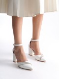 Kadın Beyaz Topuklu Ayakkabı TR08MS32B Somersan Giyim | Kadın, Erkek ve Çocuk Moda